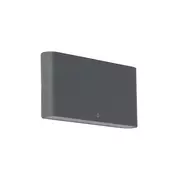 Zunanja stenska svetilka temno siva 17,5 cm, vključno z LED IP65 - Batt
