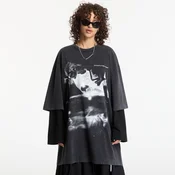 Obleka Off-White Dreaming Narciso T-Shirt Dress Fade Out Black White S