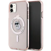 Karl Lagerfeld Etui Karl Lagerfeld IML Choupette MagSafe za iPhone 11/Xr - roza