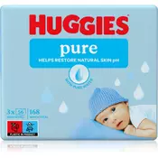HUGGIES Vlažne maramice Pure Triplo 56x3 kom