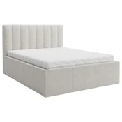 Boxxx OBLAZINJENA POSTELJA 160 cm x 200 cm , tekstil krem barve