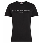 TOMMY HILFIGER Majica  črna / bela