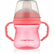 CANPOL BABIES Šolja sa silikonskim kljunom (56/614) roze