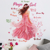 Nalepka za steno / Tapeta Magic Girl KP34642