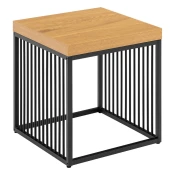 Stranska mizica z mizno ploščo v hrastovem dekorju 40x40 cm Strington – Actona