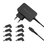 Univerzalni napajalnik za prenosnik Qoltec 45W | Samodejni | Več vtičnic | 8 vtičnic