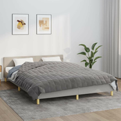 Vidaxl Obtežena odeja siva 200x220 cm 13 kg blago