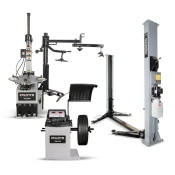 Komplet za servis pnevmatik s popustom – naprava za menjavo pnevmatik s pomožnim rokom TCS 524 2V HA, balansirka koles VBS 210, dvigalo 400V EL S40MM