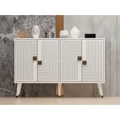HANAH HOME Komoda Ahart White Gold