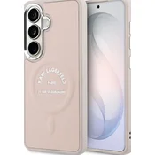 Karl Lagerfeld PU RSG Logo magnetni zadnji pokrov za Samsung Galaxy S26+ roza