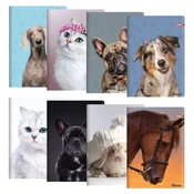 Beležnica A4, črtana 444, 40 listov, Exclusive Cute Animals