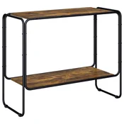 vidaXL Komoda Dimljen hrast 93.5 x 38 x 75 cm Konstruiran les