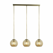 Searchlight 1623-3AM - viseci luster na sajli PENDANT 3xE27/40W/230V, zlatna boja