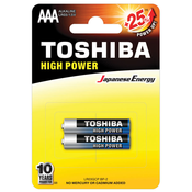 TOSHIBA Alkalna Baterija HIGH POWER, LR03, BP, Pakovanje od 2