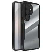 AVIZAR Celovita zaščita za Galaxy S26 Ultra hibridna z okrepljenim robom, Prozorna črna, (5000273950)