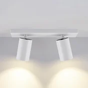 Deko-Light Stropna svetilka CAN TILT, bela, 31 x 9 cm, 2-svetlobna, kovinska GU10 - Dnevna soba/jedilnica - Aluminij