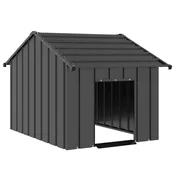 Vidaxl Pasja hiša s streho 83x130x85 cm Pocinkano jeklo