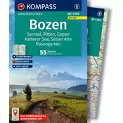 KOMPASS Wanderführer Bozen, Sarntal, Ritten, Eppan, Kalterer See, Seiser Alm, Rosengarten, 55 Touren mit Extra-Tourenkarte