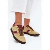 BIG STAR SHOES Women Suede Low Sneakers Big Star