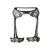 Hunkemöller Pasek za nogavice Olivia  črna