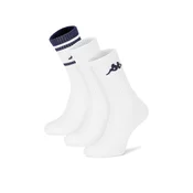 Kappa Dolge nogavice KR_ANKLE_AW26 (3-PACK) Bela