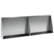 vidaXL Zadrževanje stene 2 kos 60 x 12 x 30 cm Pocinkano jeklo Srebrna