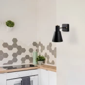 Opviq Zidna lampa E27 Max 40W, Crno-Zlatna