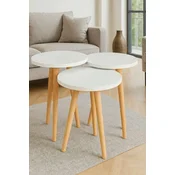 Hanah Home Set uklopivih stocica, 3 komada, Beli