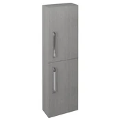 SAPHO Visoka stenska omarica THEIA 40x138 Dub Silver, vsesmerna vrata, MDF/lamino