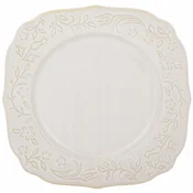 Porcelanski desertni krožnik Sarmatia, kvadratni krožnik za zajtrk, 19,5 cm