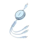 1 to 3 Foneng 3V1 Kabel 1.1M Za Android Iphone Usb-C Micro Usb