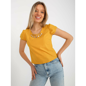 Blouse-LK-BZ-505783.50P-dark yellow