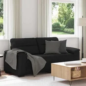 Dvosjed Kauc Crni 180x81x84 cm Tkanina
