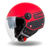 Otvorena motociklisticka kaciga Cassida Handy Plus Linear crveno-crna