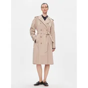 Tommy Hilfiger Trenčkot Cotton Classic Trench WW0WW40482 Bež Regular Fit
