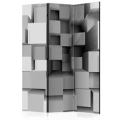 artgeist Paravan Geometric Puzzle, 3-Delni, Dvostranski