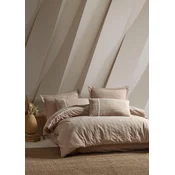 Aberto Design Komplet posteljina Jasmin, 200x220 cm, Bež-Bela