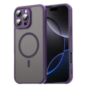 Hibridni ovitek HaloFrost II MagSafe za iPhone 16 Pro Max - purple
