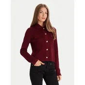 Morgan Pletena jopica 252-MIMDIE Bordo rdeča Regular Fit
