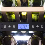 Klarstein Vinovilla Duo 17, 2-djelni hladnjak za vino, 53 l, 17 flaša, 3-bojno LED osvjetljenje, staklena vrata