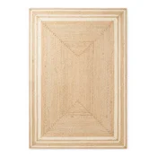 Kremno bela/v naravni barvi obojestranska/ročno tkana preproga iz jute 80x150 cm Looma – Hanse Home