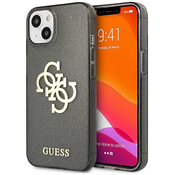 Guess GUHCP13SPCUGL4GBK iPhone 13 mini 5,4 black hard case Glitter 4G Big Logo (GUHCP13SPCUGL4GBK)