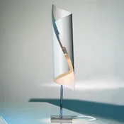 Knikerboker Hué - Oblikovalska namizna svetilka, visoka 50 cm - Dnevna soba/jedilnica - Dizajn - bela - Kovina