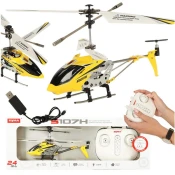 WOWO Rumeni helikopter na daljinsko upravljanje SYMA S107H RC 2,4 GHz RTF - SYMA S107H rumeni helikopter na daljinsko upravljanje RC 2,4 GHz RTF