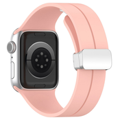 Techsuit - Nadomestni pašček - Apple Watch 1 / 2 / 3 / 4 / 5 / 6 / 7 / 8 / 9 / SE / SE 2 / Ultra / Ultra 2 (42 / 44 / 45 / 49 mm) - roza KP29287