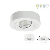 Optonica LED stropna svetilka 5W vgradno-nadgradna 3CCT 500lm IP20 pregibna 55o