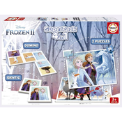 Superpack 4u1 Frozen 2 Disney Educa puzzle, domino i pexeso