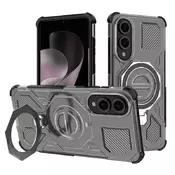 Hibridni ovitek Carbon Shield Pro za Samsung Galaxy S25 Edge - smoke black