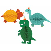 Amscan Papirnati okraski Dino-Mite 3 kosi