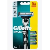 Gillette Mach3 brijač i 5 nastavaka za brijanje